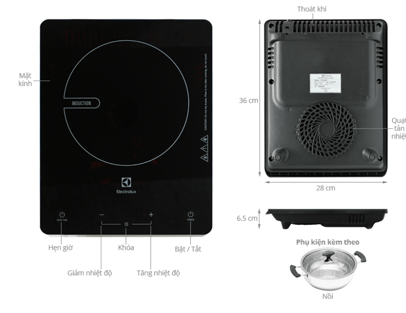 Bếp điện từ Electrolux ETD29KC 5 Bếp điện từ Electrolux ETD29KC - Ảnh 3