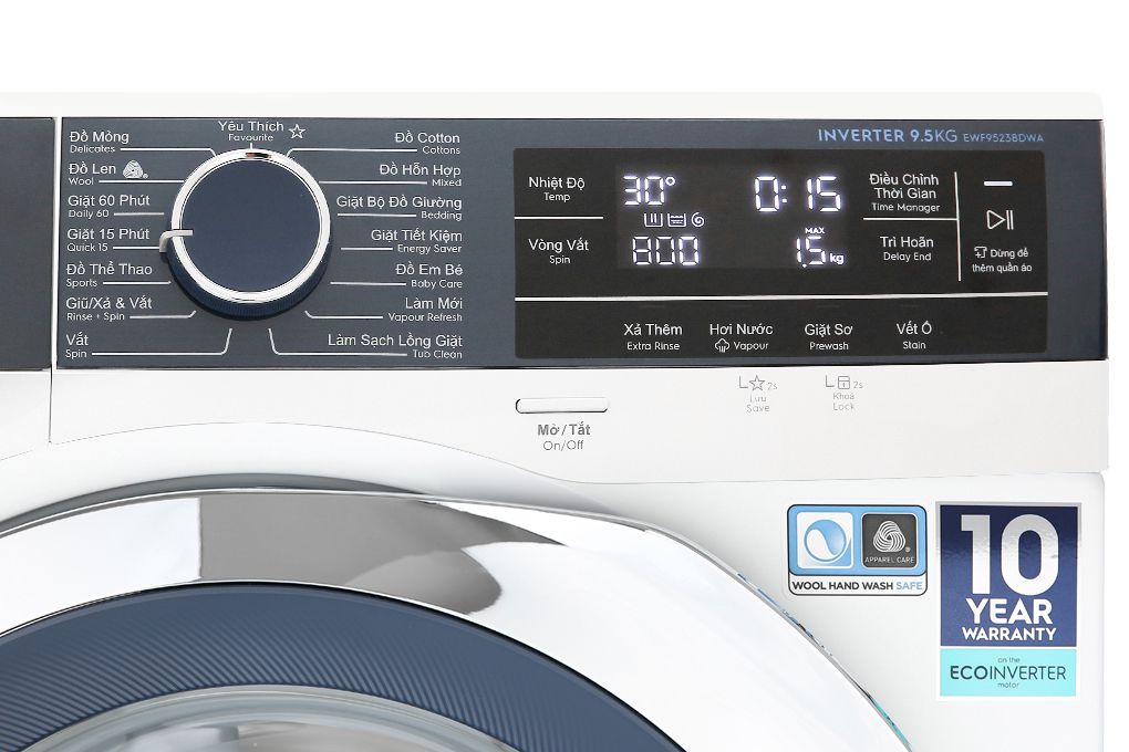 Máy giặt Electrolux EWF1042BDWA 5 Máy giặt Electrolux EWF1042BDWA - Ảnh 3