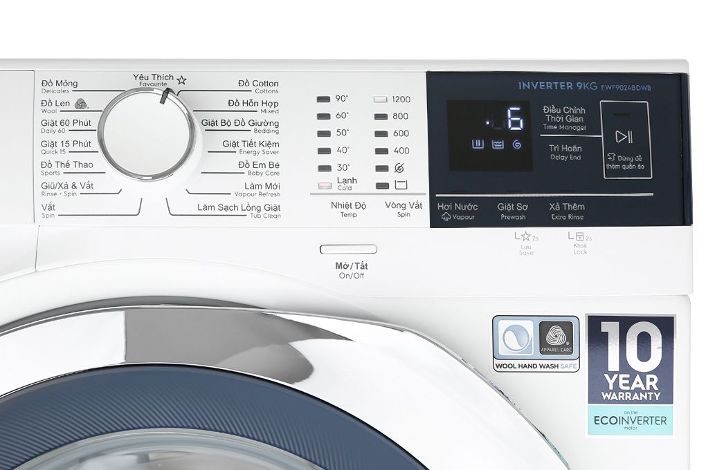 Máy giặt Electrolux EWF9024BDWB 6 Máy giặt Electrolux EWF9024BDWB - Ảnh 4