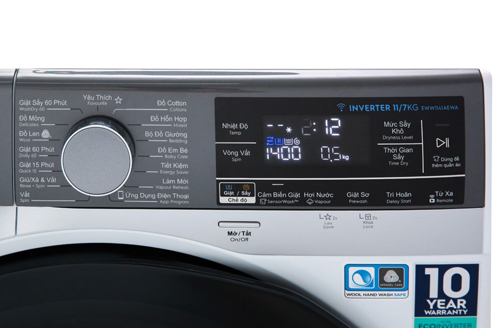 Máy giặt sấy Electrolux EWW1141AEWA 6 Máy giặt sấy Electrolux EWW1141AEWA - Ảnh 4