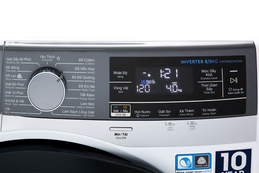 Máy giặt sấy Electrolux EWW8023AEWA 6 Máy giặt sấy Electrolux EWW8023AEWA - Ảnh 4