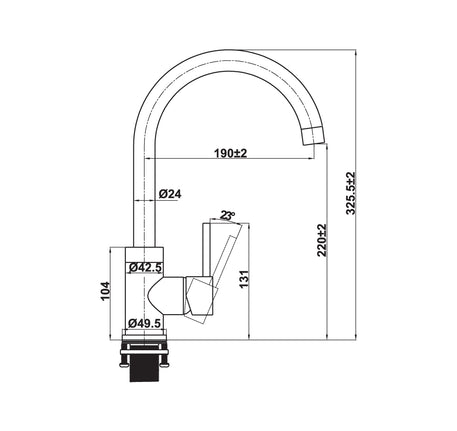 Vòi bếp Häfele HT21-CH1F220C 7 Vòi bếp Häfele HT21-CH1F220C - Ảnh 5