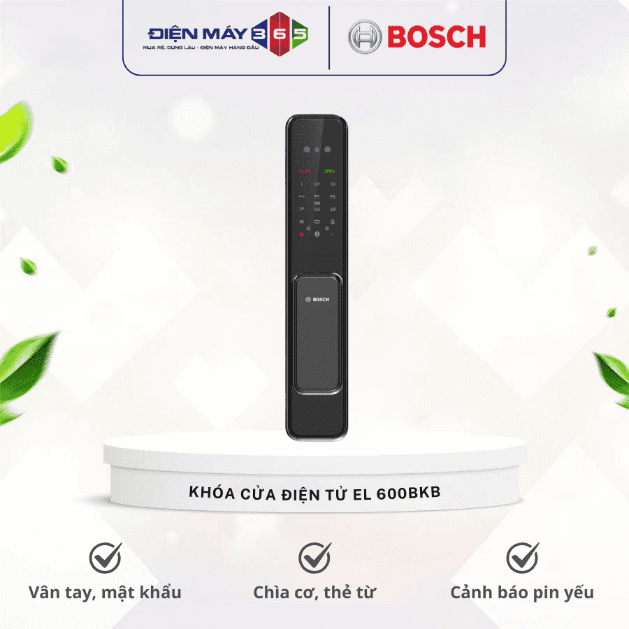 Khóa cửa điện tử Bosch EL 600BKB 3 Khóa cửa điện tử Bosch EL 600BKB