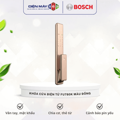 Khóa cửa điện tử Bosch FU780K màu đồng