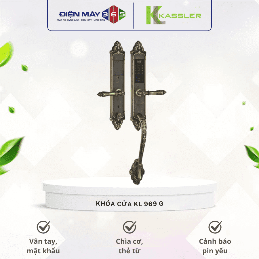 Khóa cửa điện tử Kassler KL 969 G 3 Khóa cửa điện tử Kassler KL 969 G