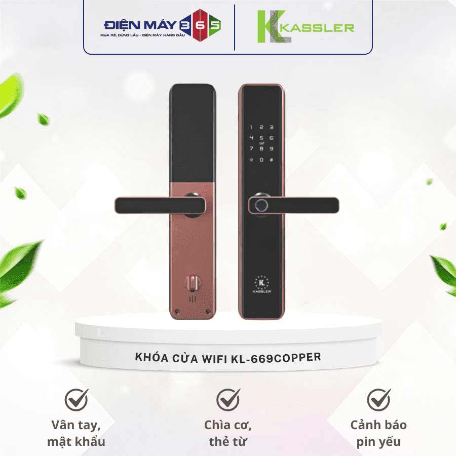 Khóa cửa Wifi Kassler KL-669Copper 3 Khóa cửa Wifi Kassler KL-669Copper