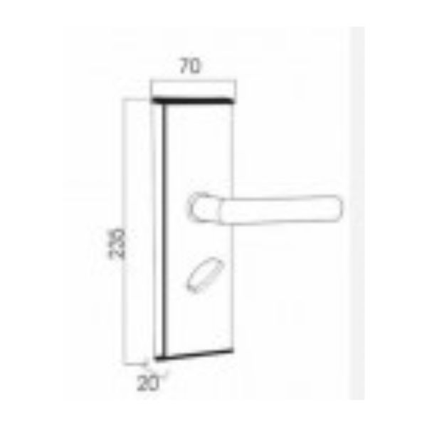 Khóa điện tử Kassler KL-383I 4 Kích thước của Khóa điện tử Kassler KL-383I
