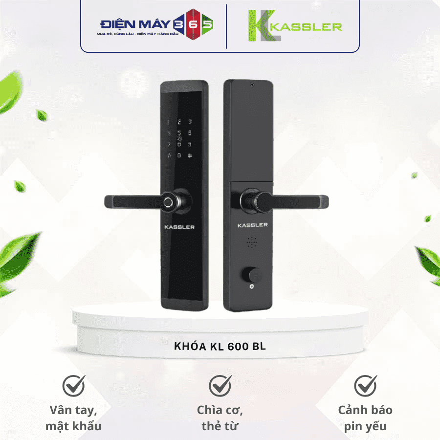KHÓA VÂN TAY KASSLER KL-600-BL - TITAN SIÊU BỀN 3 KHÓA VÂN TAY KASSLER KL-600-BL - TITAN SIÊU BỀN