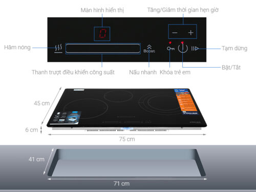Bếp từ 3 vùng nấu Kocher DI-855GE 7 kocher di 855ge 1