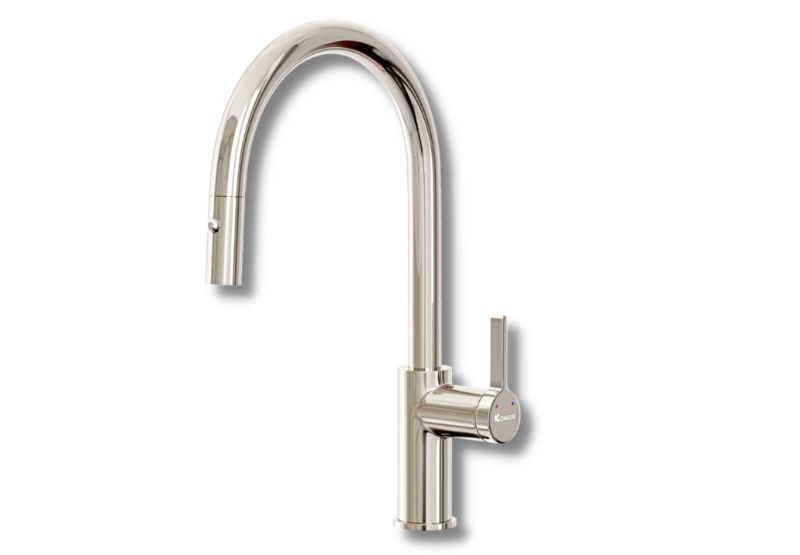 Vòi rửa bát rút dây Konox Alto Nickel 3 Vòi rửa bát rút dây Konox Alto Nickel