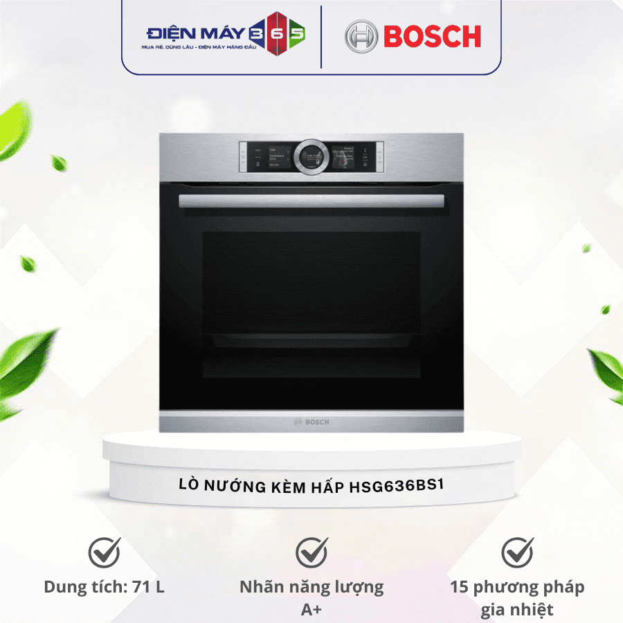 Lò nướng kèm hấp Bosch HSG636BS1 3 Lò nướng kèm hấp Bosch HSG636BS1