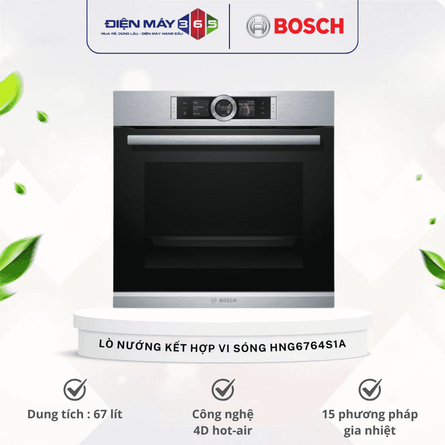 Lò nướng kết hợp vi sóng Bosch HNG6764S1A 3 Lò nướng kết hợp vi sóng Bosch HNG6764S1A
