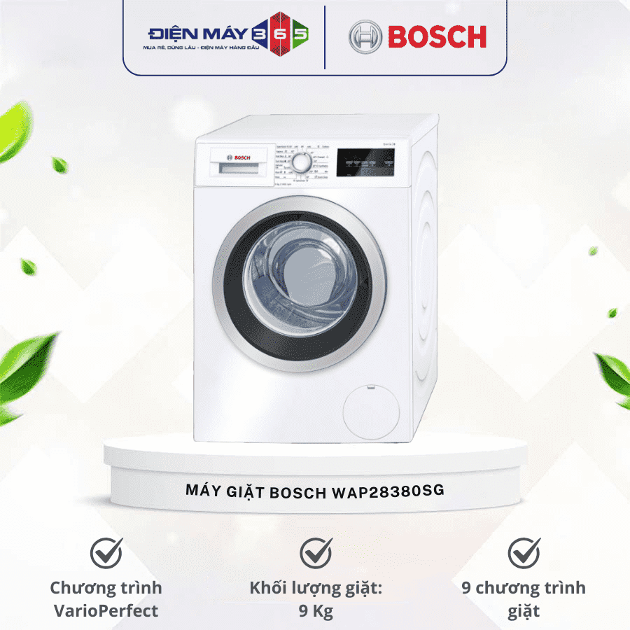 Máy giặt quần áo Bosch WAP28380SG 3 Máy giặt quần áo Bosch WAP28380SG