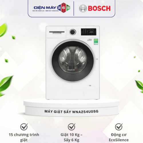 Máy Giặt Sấy Bosch Giặt 10 Kg - Sấy 6 Kg WNA254U0SG