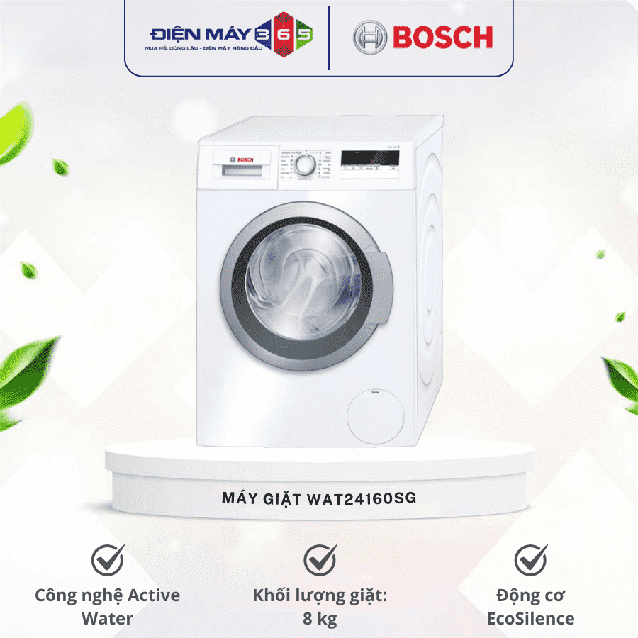 Máy giặt quần áo Bosch WAT24160SG 3 Máy giặt quần áo Bosch WAT24160SG