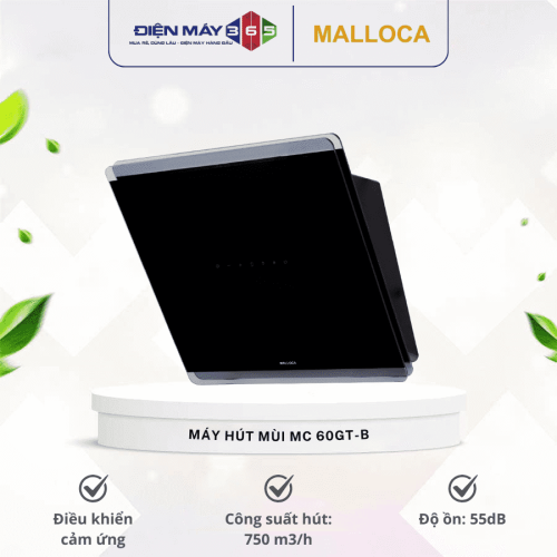 Máy hút khói khử mùi áp tường MALLOCA MC 60GT-B