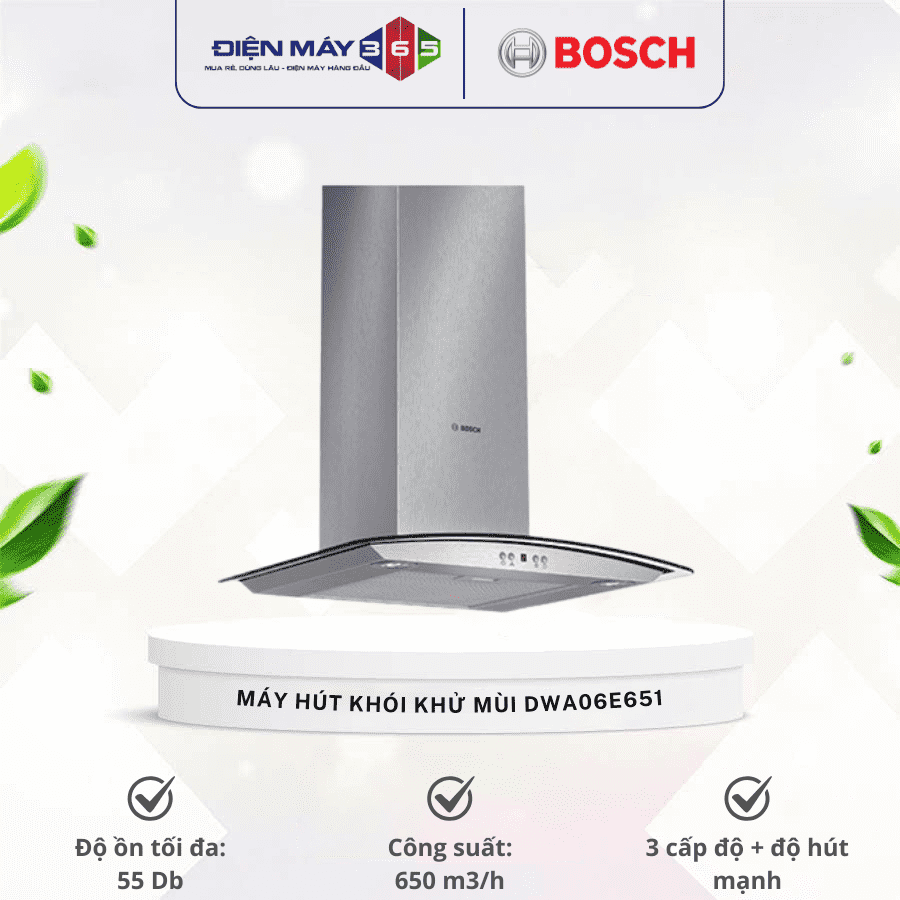 Máy hút khói khử mùi Bosch DWA06E651 3 Máy hút khói khử mùi Bosch DWA06E651