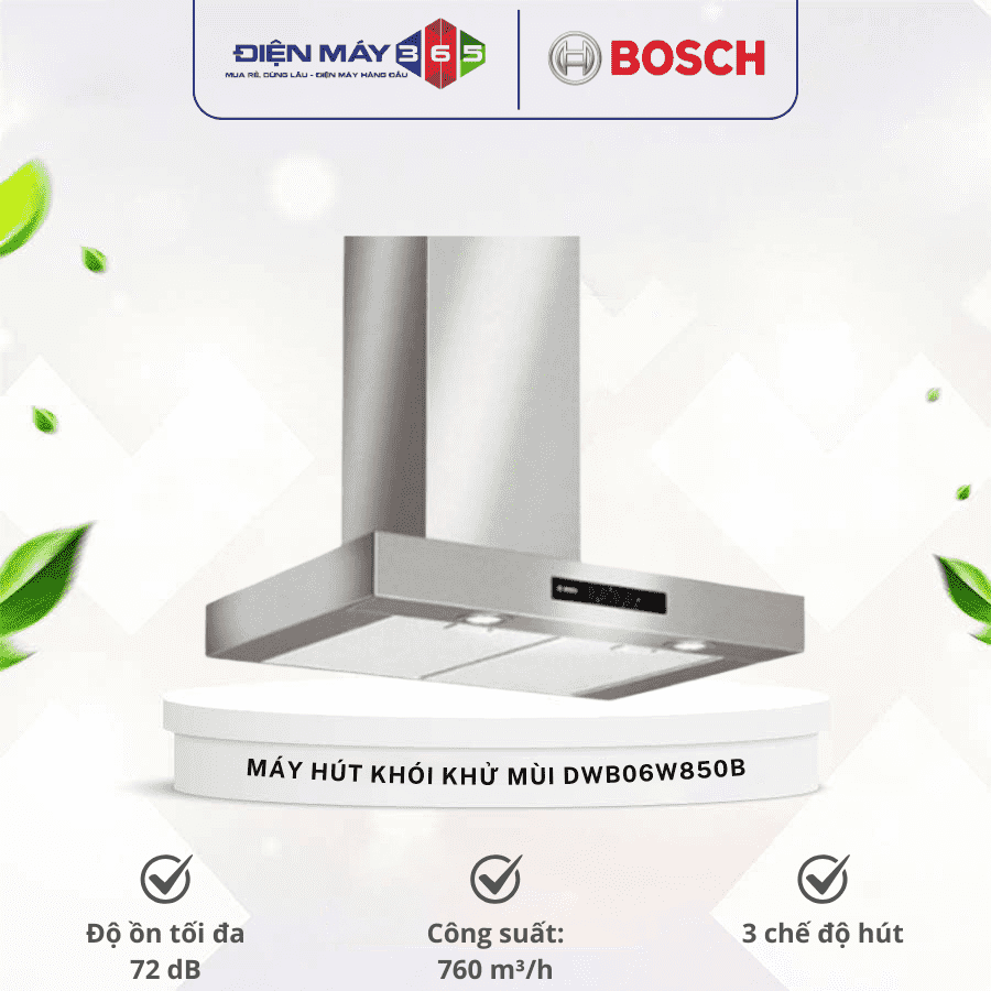 Máy hút khói khử mùi Bosch DWB06W850B 3 Máy hút khói khử mùi Bosch DWB06W850B