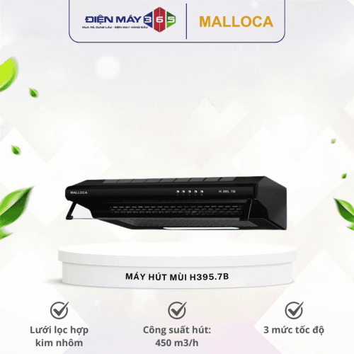 Máy hút khói khử mùi Malloca H395.7B