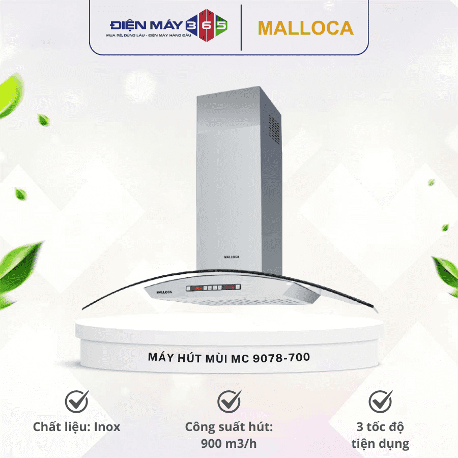 Máy hút khói khử mùi MALLOCA MC 9078-700 3 Máy hút khói khử mùi MALLOCA MC 9078-700