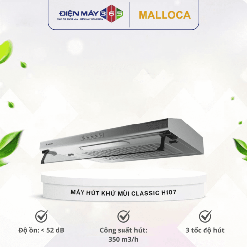 Máy hút khử mùi classic MALLOCA H107