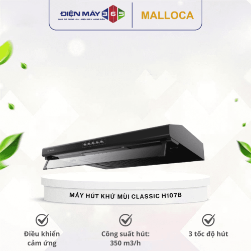 Máy hút khử mùi classic MALLOCA H107B