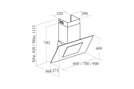 Máy hút mùi áp tường Cata THALASSA 900 XGBK 5 Máy hút mùi áp tường Cata THALASSA 900 XGBK - Ảnh 3