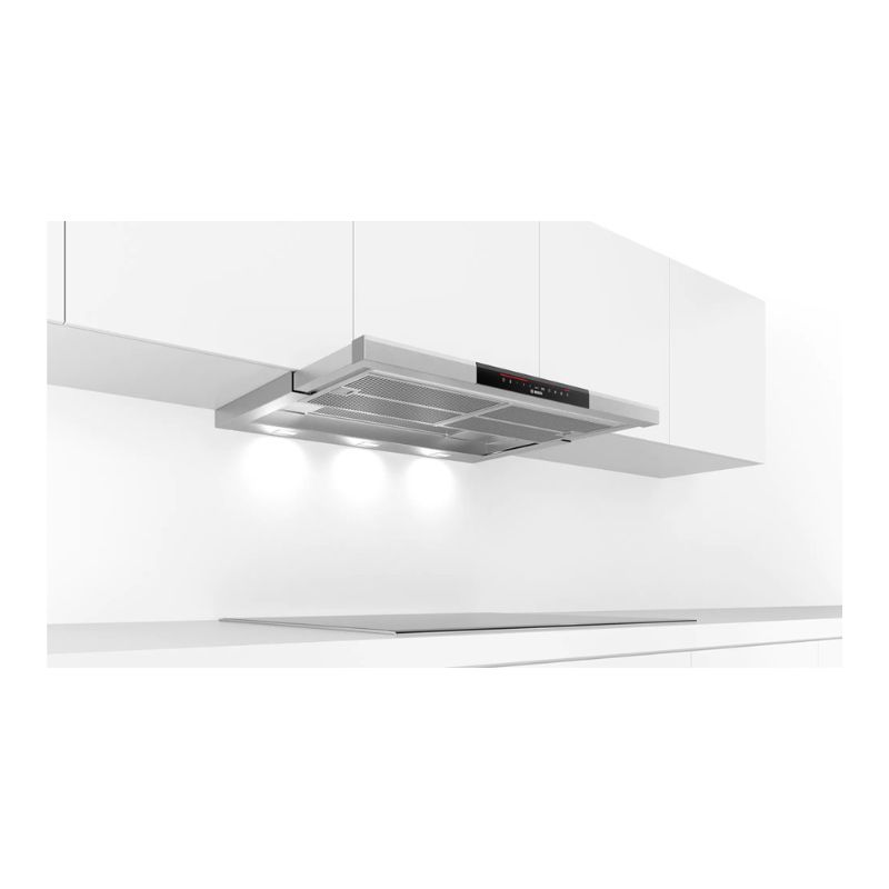 Máy Hút Mùi Bosch DFS097K51 4 lưới lọc và hệ thống đèn led của Máy Hút Mùi Bosch DFS097K51