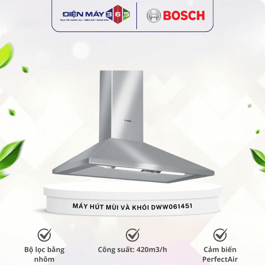 Máy hút mùi và khói Bosch DWW061451 3 Máy hút mùi và khói Bosch DWW061451