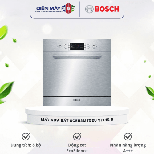 Máy rửa bát âm tủ BOSCH SCE52M75EU Serie 6