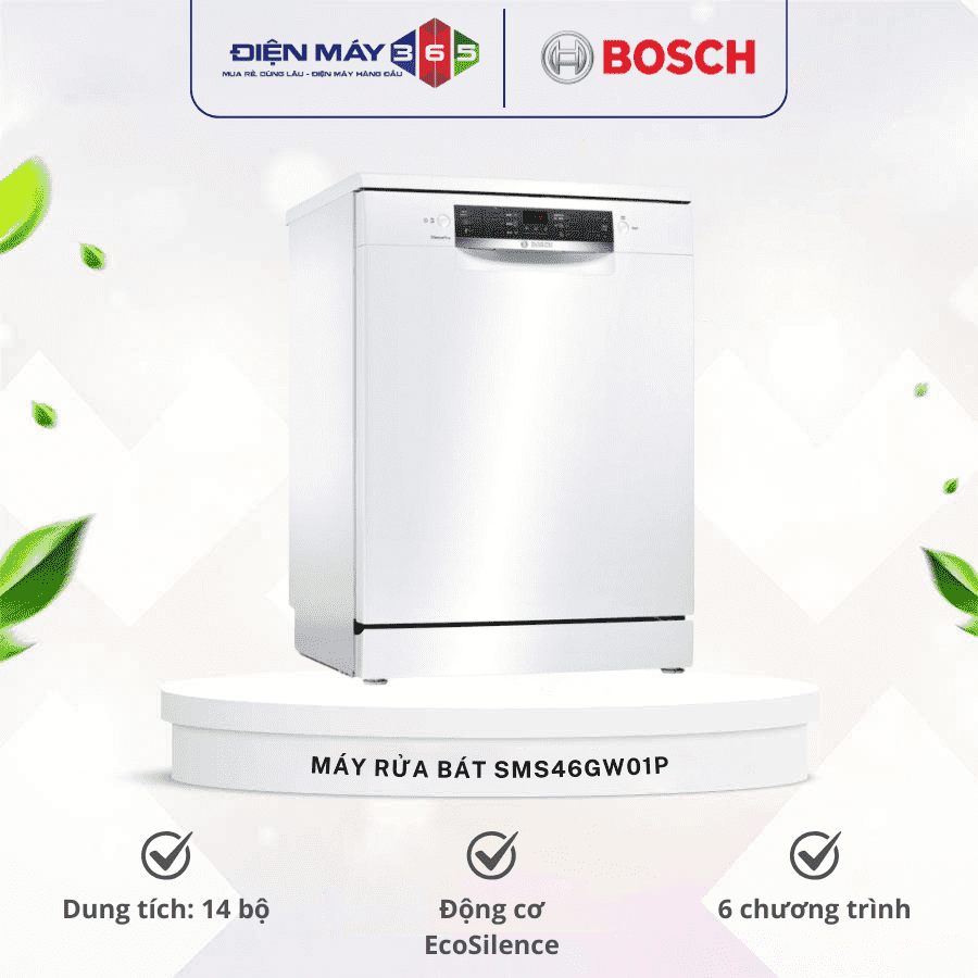 Máy rửa bát Bosch SMS46GW01P 3 Máy rửa bát Bosch SMS46GW01P
