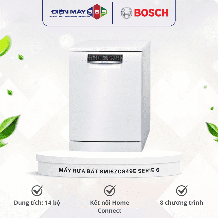 Máy rửa bát Bosch SMS68TW06E serie 6 3 Máy rửa bát Bosch SMS68TW06E serie 6