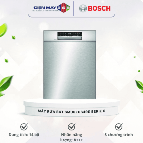 Máy rửa bát Bosch SMU6ZCS49E Serie 6