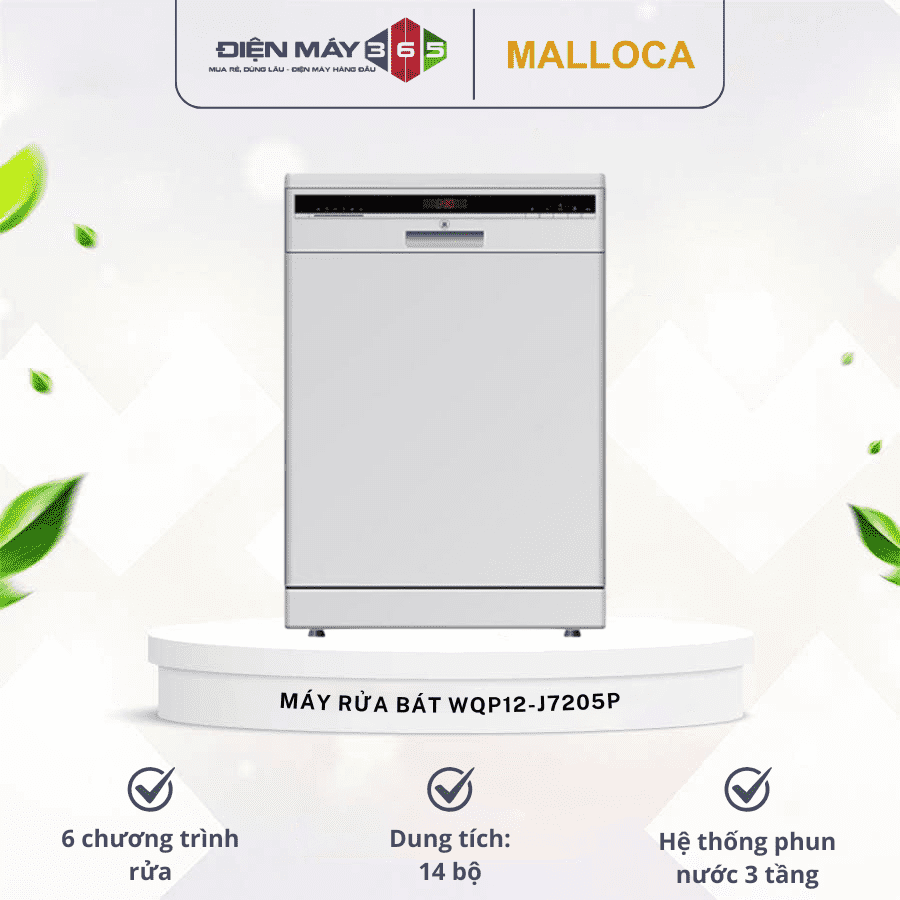 Máy rửa bát MALLOCA WQP12-J7205P 3 Máy rửa bát MALLOCA WQP12-J7205P