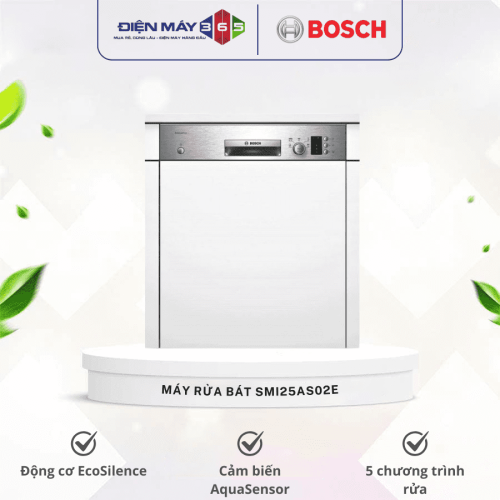 Máy rửa chén bát âm tủ bán phần Bosch SMI25AS02E