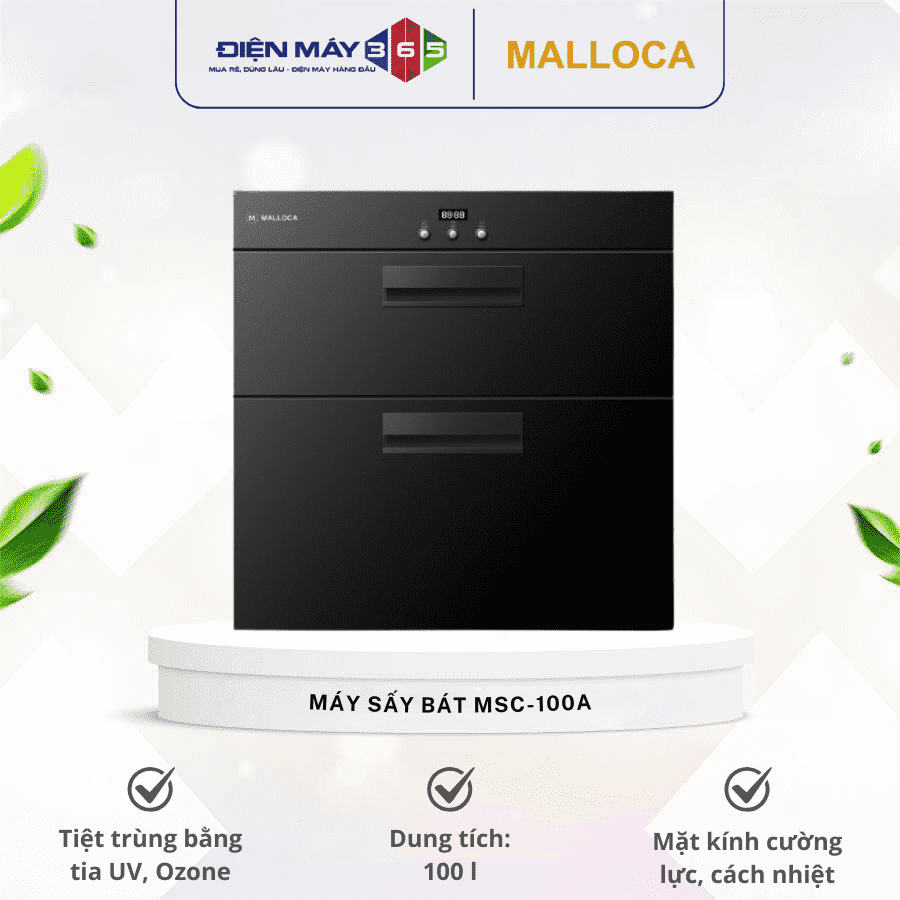 Máy sấy bát âm tủ Malloca MSC-100A 3 Máy sấy bát âm tủ Malloca MSC-100A