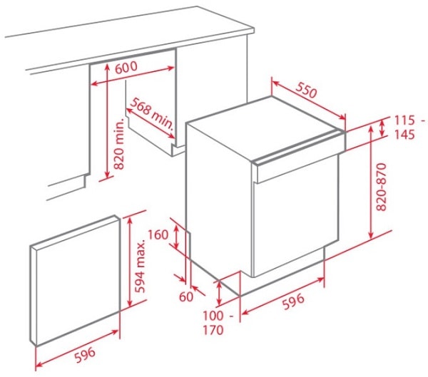 Máy rửa chén TEKA DW9 55 S 4 Máy rửa chén TEKA DW9 55 S - Ảnh 2