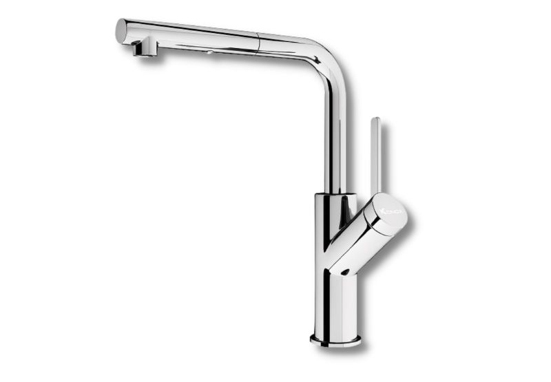 Vòi rửa bát Konox rút dây Artan Chrome 3 Vòi rửa bát Konox rút dây Artan Chrome