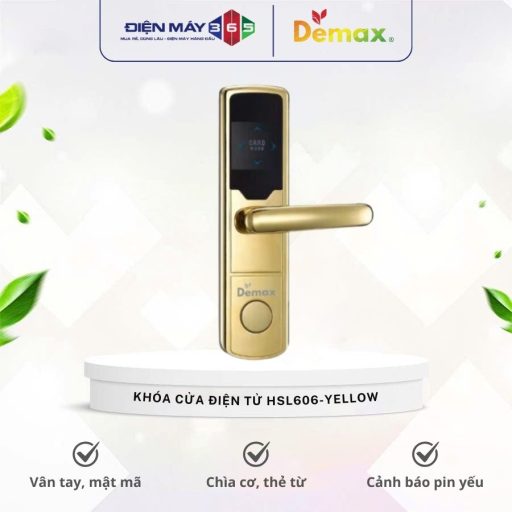 Khoa cua dien tu Demax HSL606 Yellow