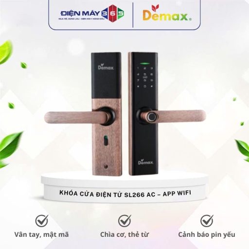 Khoa cua dien tu Demax SL266 AC – APP WIFI
