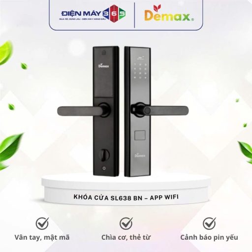Khoa cua dien tu Demax SL638 BN – APP WIFI
