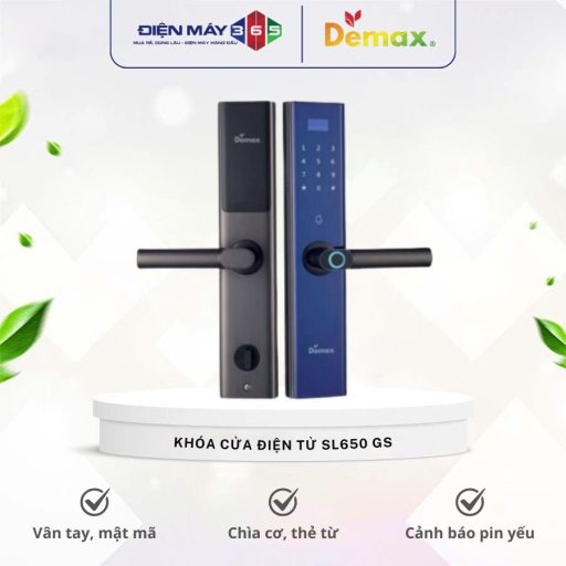 Khóa cửa điện tử Demax SL650 GS 4 Khoa cua dien tu Demax SL650 GS