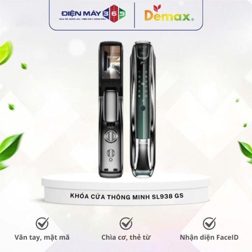 Khoa cua thong minh nhan dien khuon mat FACE ID 3D Demax SL938 GS