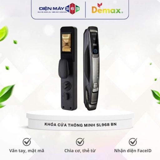 Khoa cua thong minh nhan dien khuon mat FACE ID 3D Demax SL968 BN