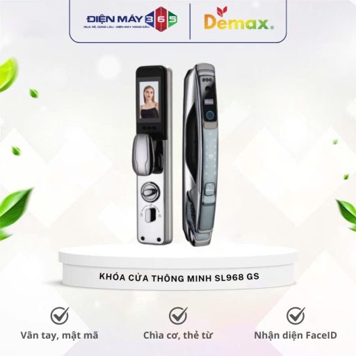 Khoa cua thong minh nhan dien khuon mat FACE ID 3D Demax SL968 GS