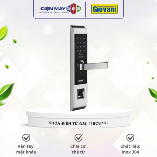 Khóa điện tử thông minh Giovani GSL-118C87GL
