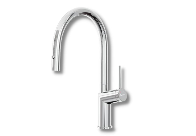Vòi rửa bát rút dây Konox Neva Chrome 3 Vòi rửa bát rút dây Konox Neva Chrome