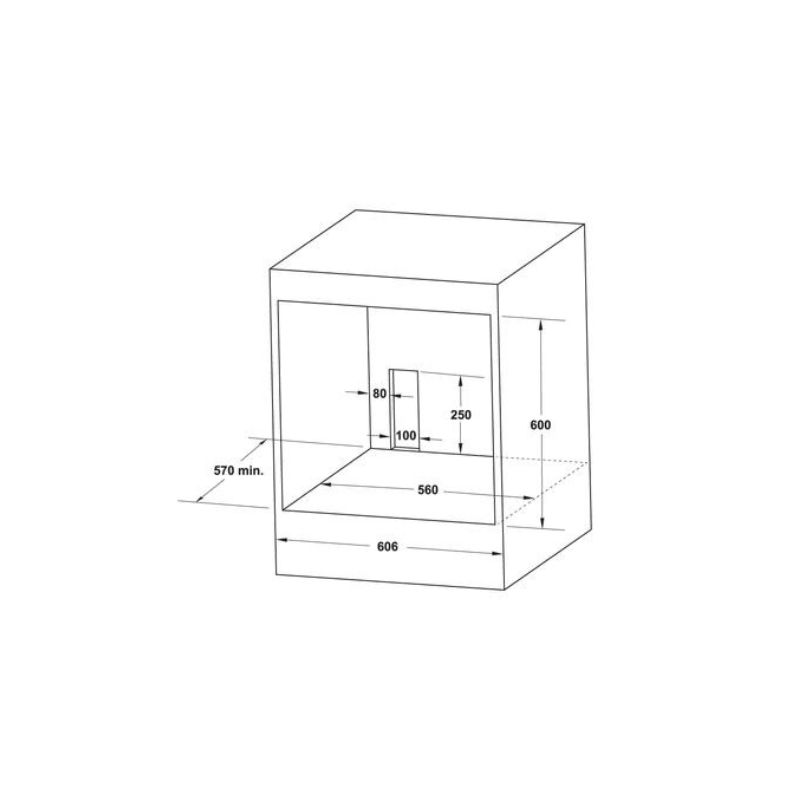 Lò nướng HAFELE HO-2K65A 538.61.431 5 Kích thước của Lò nướng HAFELE HO-2K65A 538.61.431