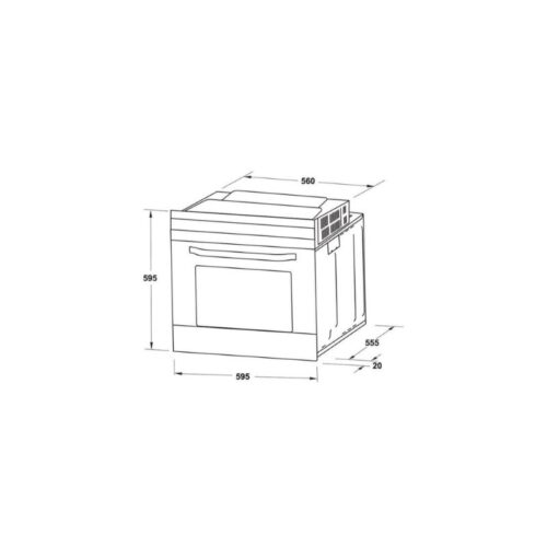 Lò nướng HAFELE HO-2K65A 538.61.431 6 Kích thước của Lò nướng HAFELE HO-2K65A 538.61.431