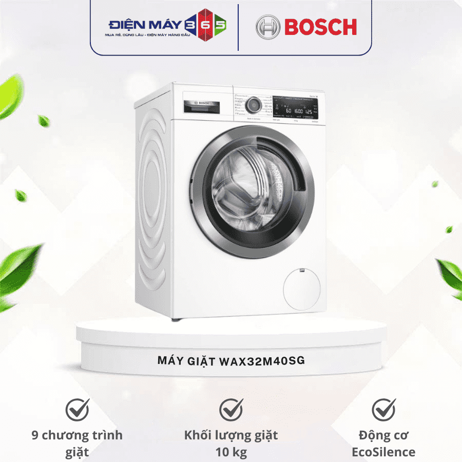 Máy giặt quần áo Bosch WAX32M40SG 3 Máy giặt quần áo Bosch WAX32M40SG
